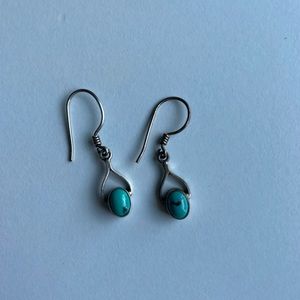 Turquoise and Silver Earrings
